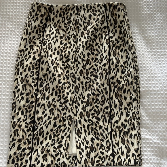 White House Black Market Leopard Print Pencil Skirt - Picture 10 of 16